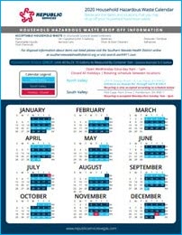 calendar republic services pickup bulk 2021 nevada southern henderson waste recycling nv